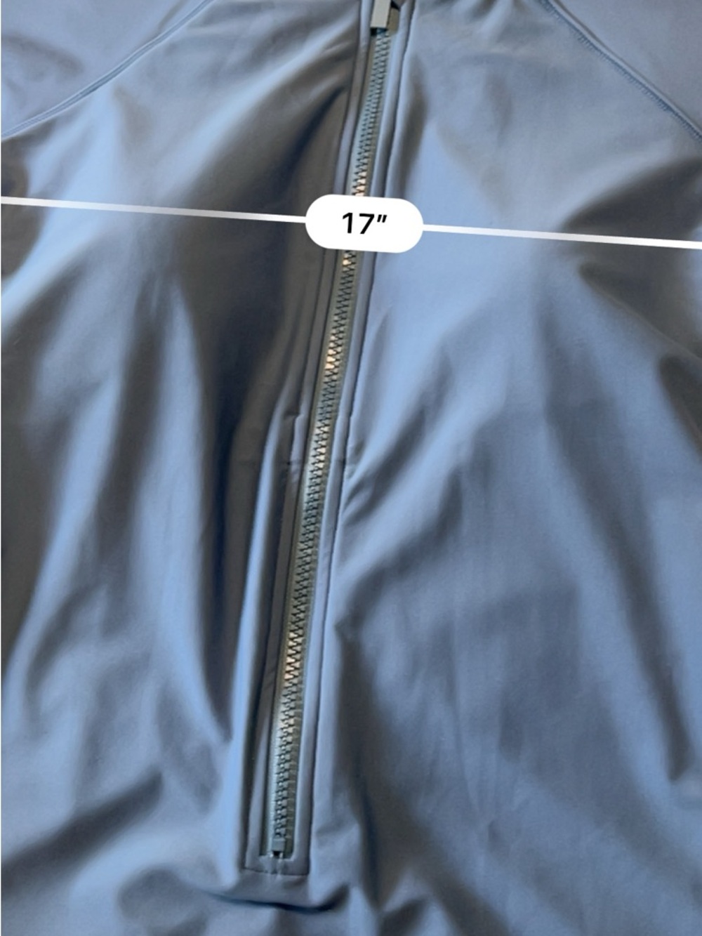 Kona Sol Light Blue Zip Front Women's Swimsuit L - Picture 7 of 11